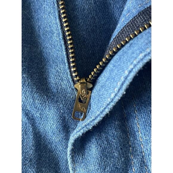 70s Vintage Levis With A Skosh More Room Mens Orange tab 40x35 Made in USA - Picture 3 of 10